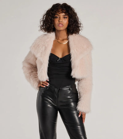 Elodie™ | Faux Fur Cropped Jacket