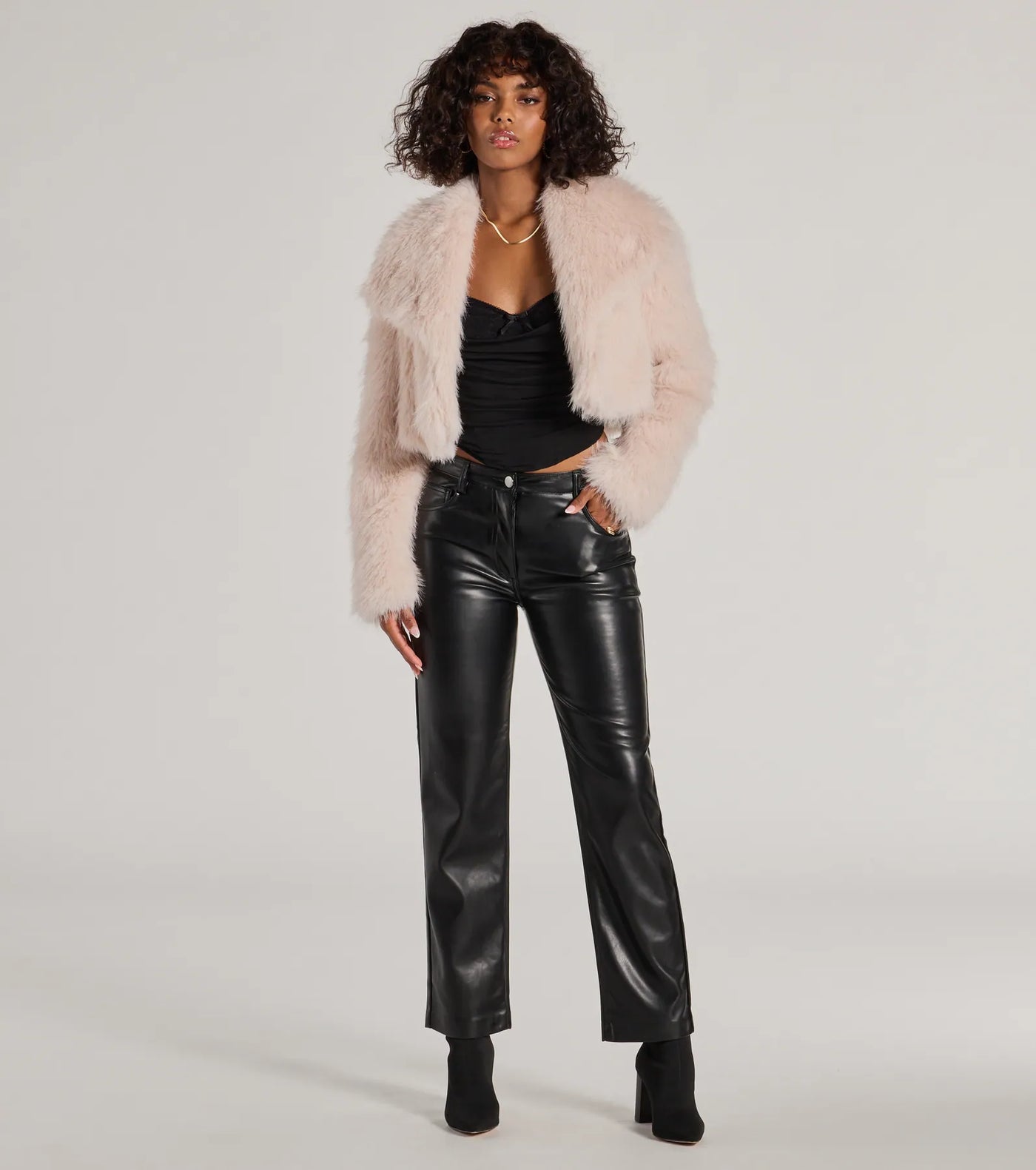 Elodie™ | Faux Fur Cropped Jacket