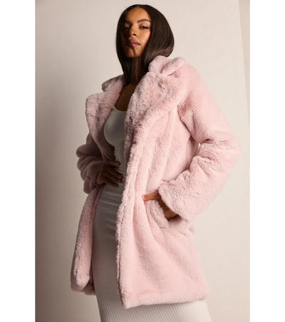 Elodie™ | Luxe Fur Trench Coat
