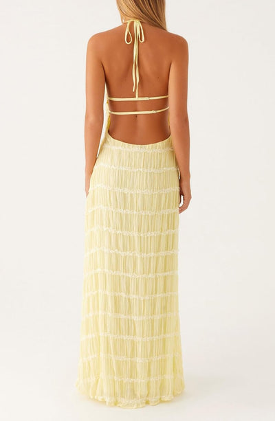 Elodie™ | Backless Smocked Maxi Dress