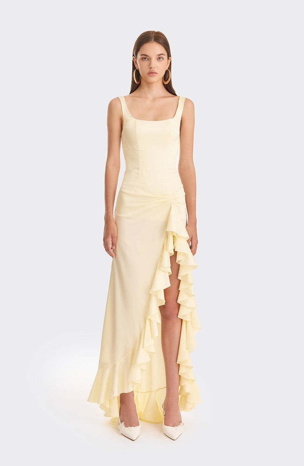 Elodie™ | Ruffle Yellow Maxi Dress