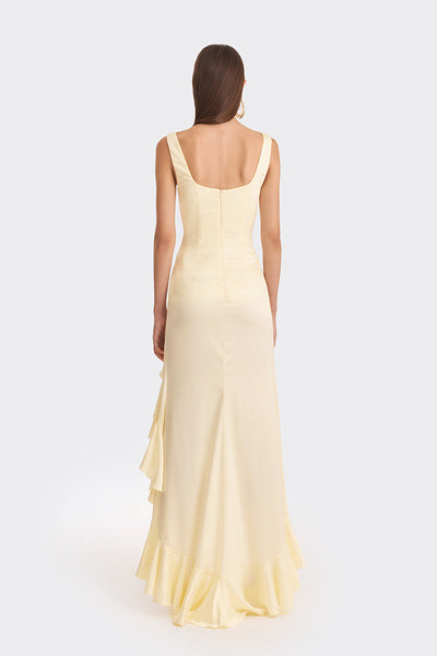 Elodie™ | Ruffle Yellow Maxi Dress