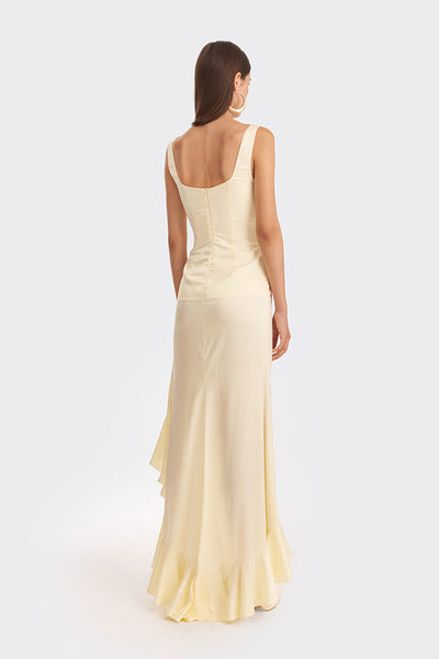 Elodie™ | Ruffle Yellow Maxi Dress