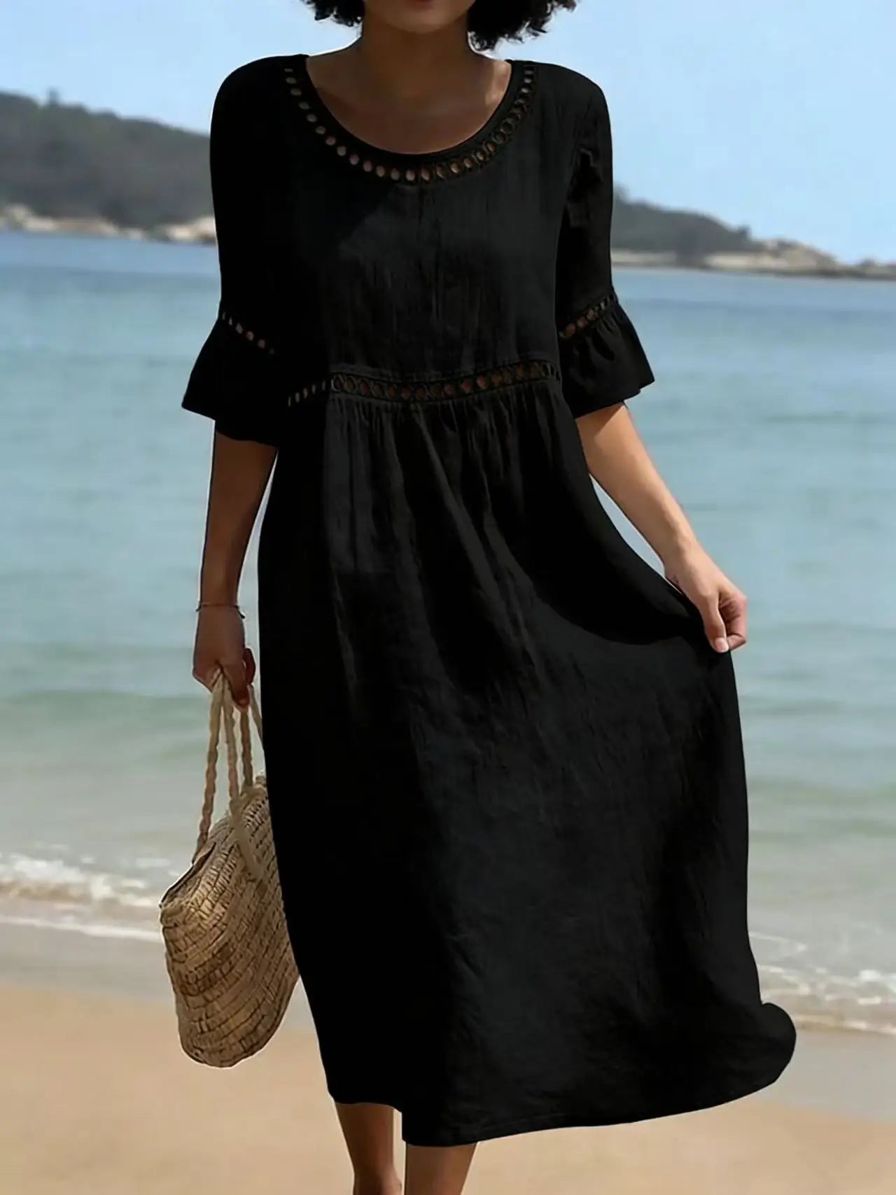 Elenora | Long Dress with a Flat Tummy Effect