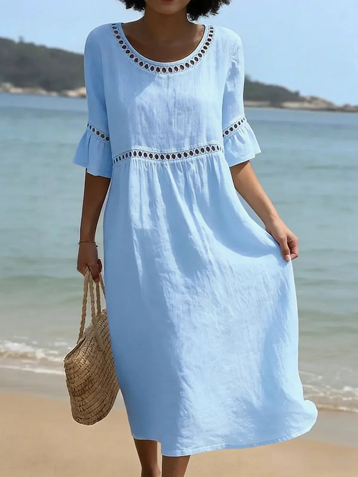 Elenora | Long Dress with a Flat Tummy Effect