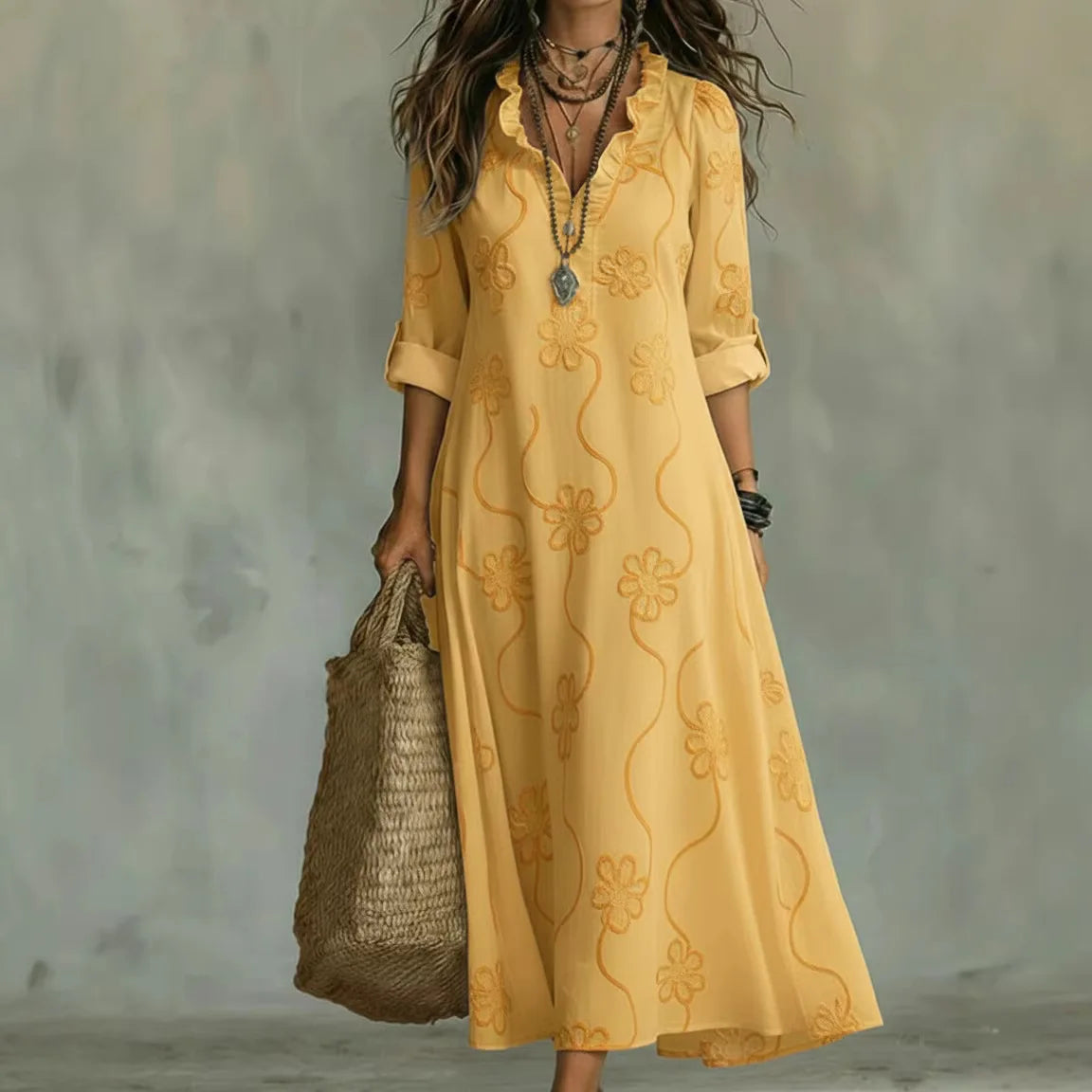 Sienna | Floral Summer Dress with a Flattering Fit