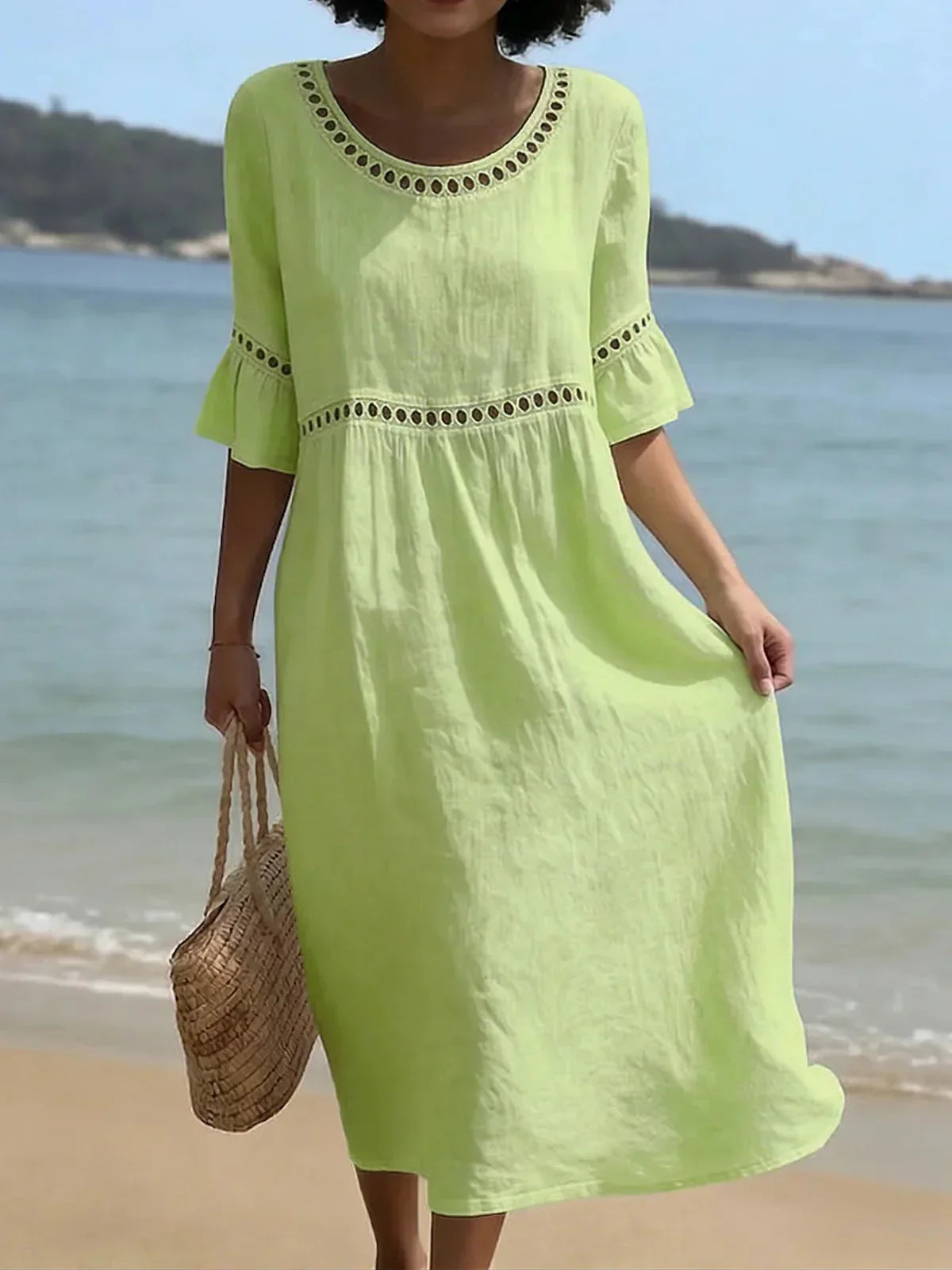 Elenora | Long Dress with a Flat Tummy Effect