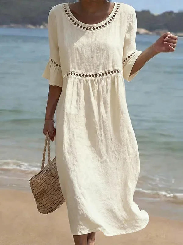 Elenora | Long Dress with a Flat Tummy Effect