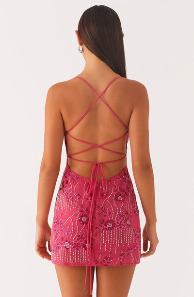 Elodie™ | Fuchsia sequin mini dress