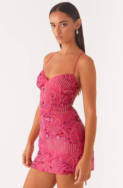 Elodie™ | Fuchsia sequin mini dress